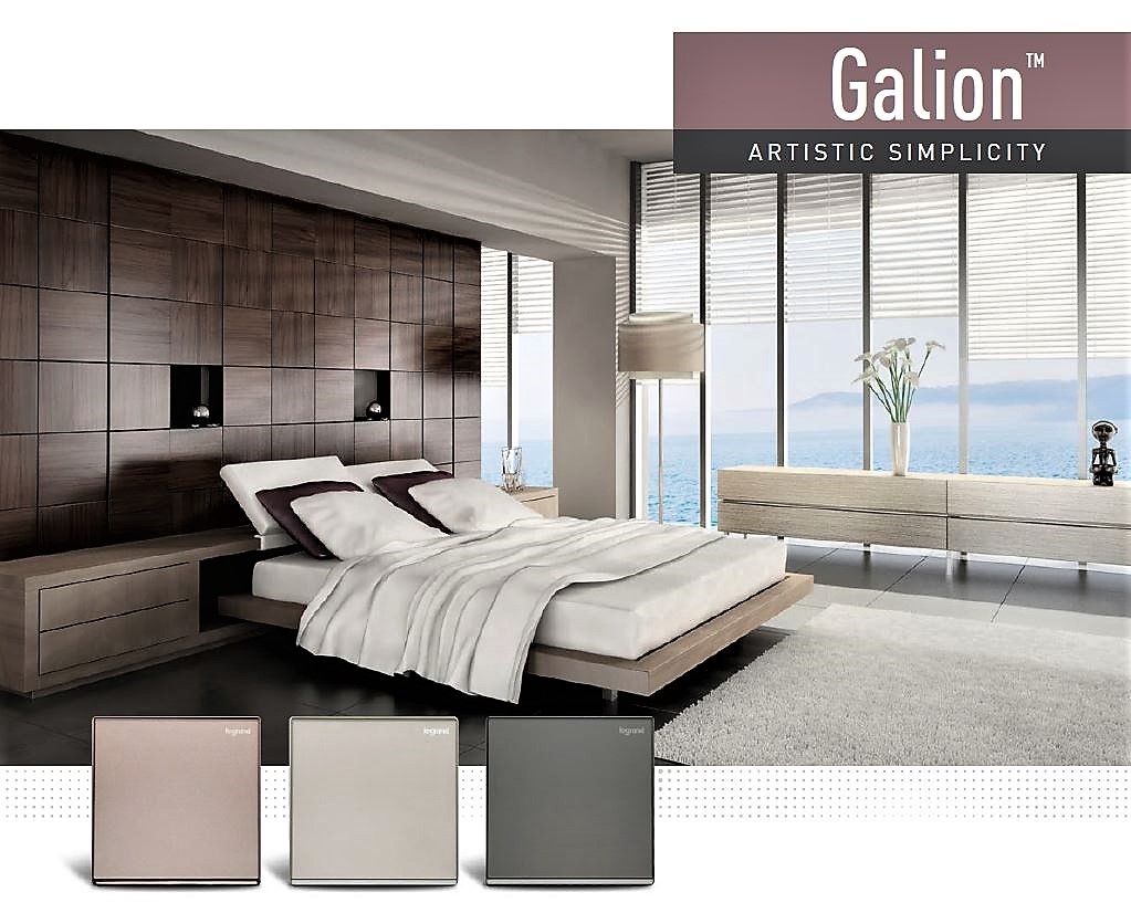 Legrand Galion Switch Socket (Champagne, Rose Gold, Dark Silver, White) GSE